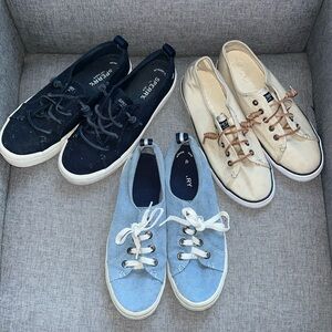 Sperry sneaker lot of five pairs 7.5 women’s